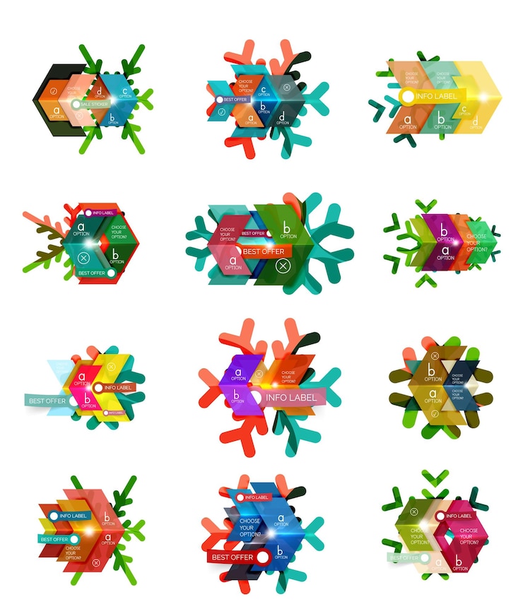 Vector plantilla de banner navideño de venta vectorial