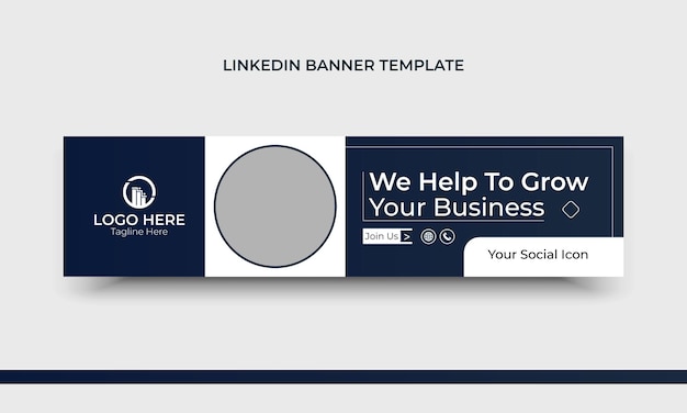 plantilla de banner de negocio de marketing digital enlazado
