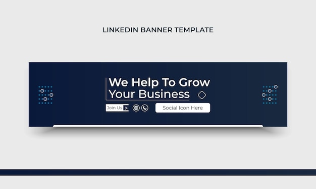plantilla de banner de negocio de marketing digital enlazado