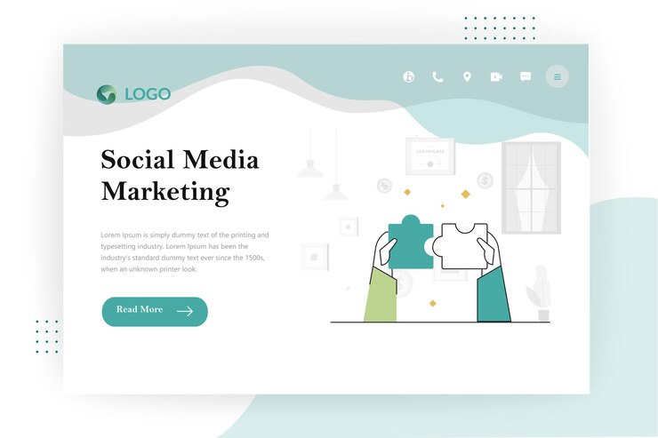 plantilla de banner de negocio de vector de ilustración