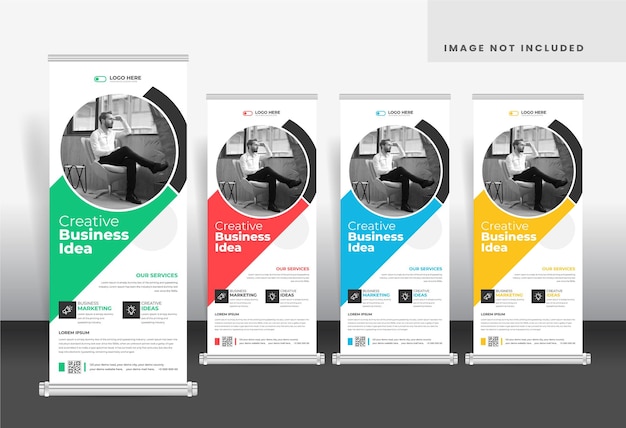 Plantilla de banner de negocios corporativos x diseño de soporte de banner