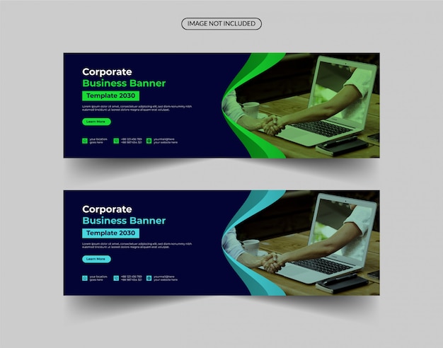 Vector plantilla de banner de negocios corporativos