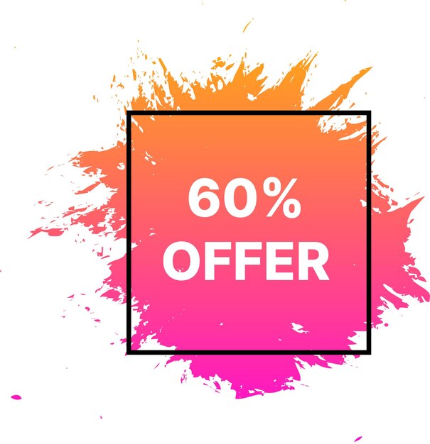 Vector plantilla de banner de oferta