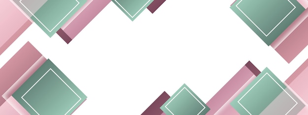 plantilla de banner plano banner horizontal gradiente banner de diseño abstracto gradiente