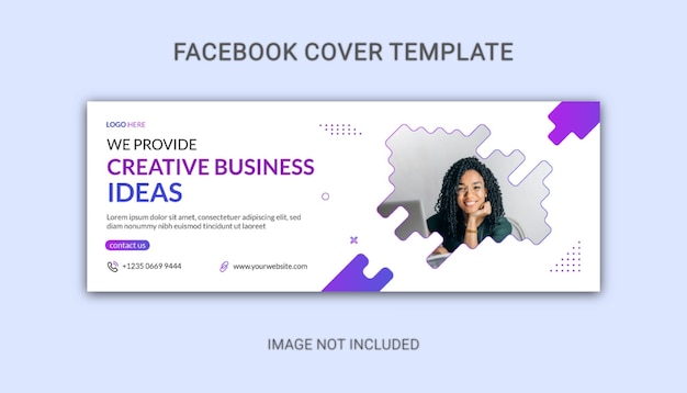 Plantilla de banner de portada de las redes sociales corporativas de negocios de Facebook