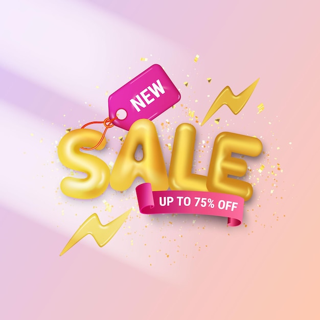 Plantilla de banner de promociones de venta