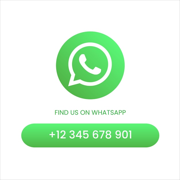 Vector plantilla de banner de publicación de diseño de redes sociales de perfil de whatsapp fondo blanco para número de promoción