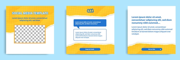 Plantilla de banner de publicación de redes sociales de diseño de papel rasgado para consejos ¿sabía usted motivación de podcast