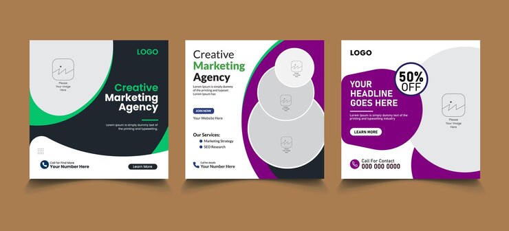 Plantilla de banner de publicaciones en las redes sociales de Business Square
