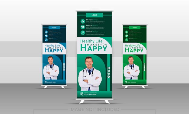 plantilla de banner pullup o rollup