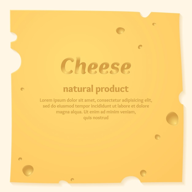 Vector plantilla de banner de queso hermoso