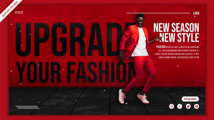 Plantilla de banner de rebajas de moda