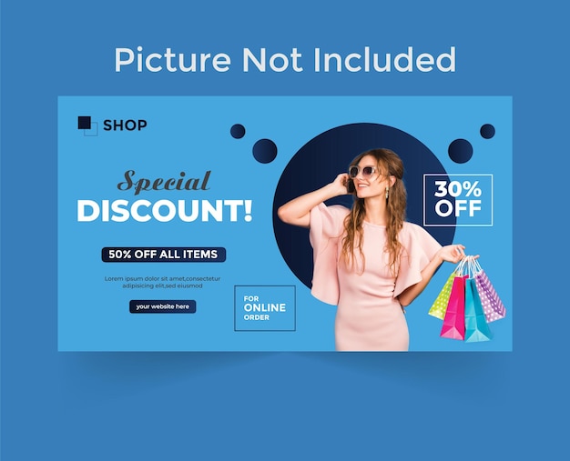 Plantilla de banner de rebajas de moda