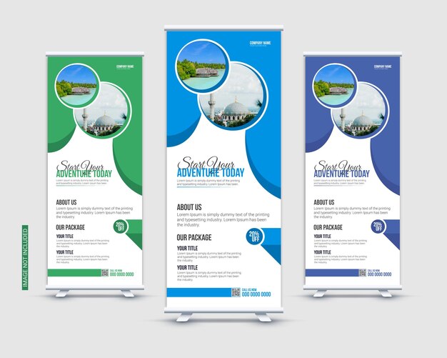 plantilla de banner recopilatorio para empresas o agencias de viajes