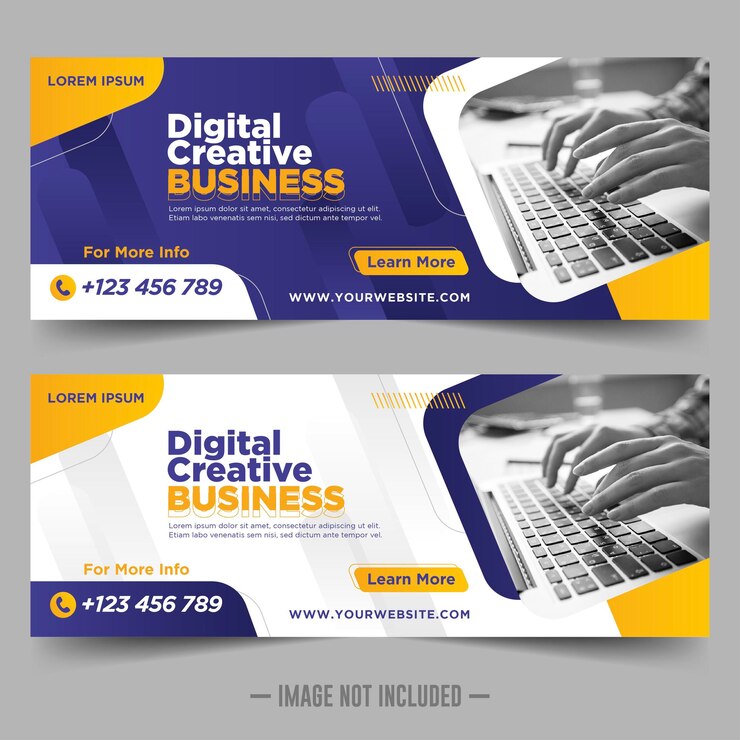 Vector plantilla de banner de redes sociales corporativas