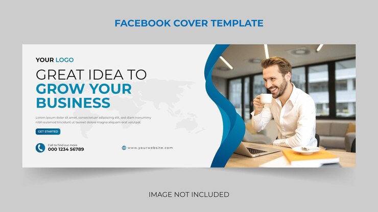 Plantilla de banner de redes sociales de portada de facebook de marketing digital corporativo de moda Vector Premium