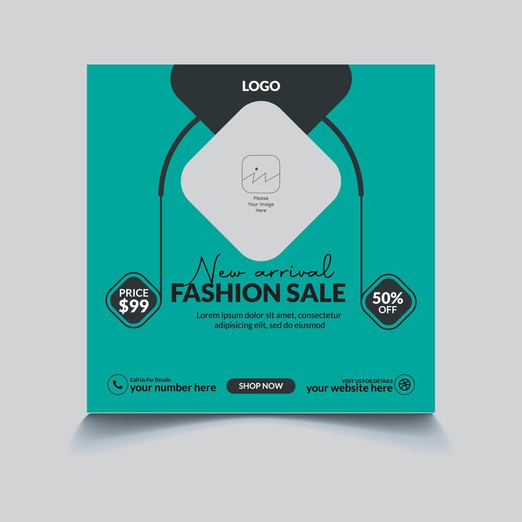 Plantilla de banner de redes sociales venta de moda nuevas llegadas plantilla de banner de venta de moda