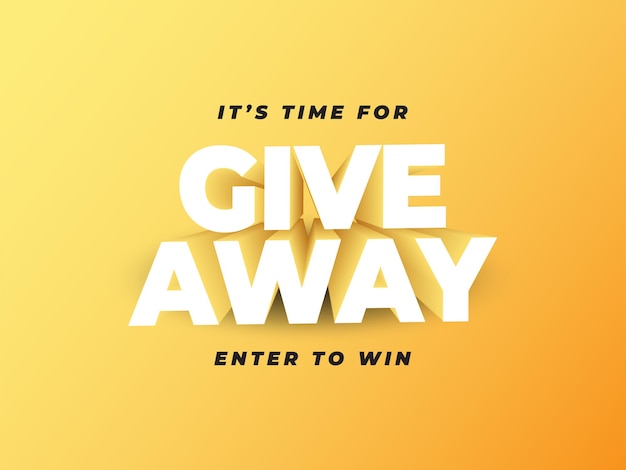 Plantilla de banner de sorteo Regalo redes sociales seguir como compartir