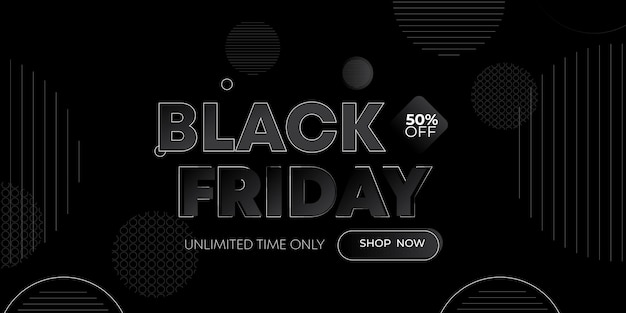 Plantilla de banner de super rebajas de viernes negro