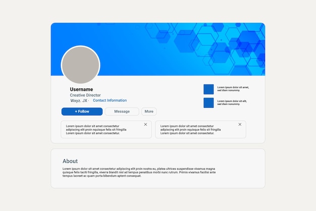 plantilla de banner de tecnología abstracta de la página de redes sociales de LinkedIn
