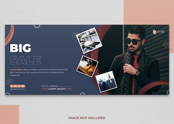 Plantilla de banner de tienda de ventas de moda