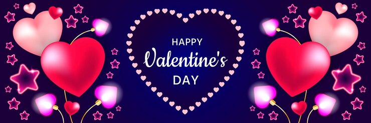 Plantilla de banner de vacaciones de feliz día de San Valentín