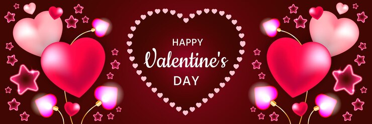 Plantilla de banner de vacaciones de feliz día de San Valentín