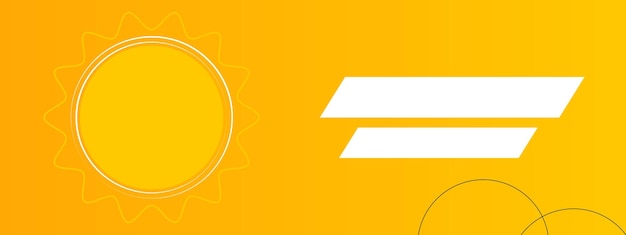 plantilla de banner para vector de alimentos diseño de fondo web con texto de faros amarillo