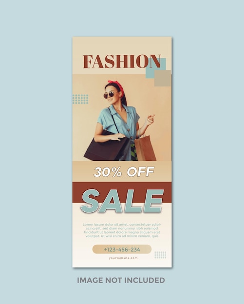 Plantilla de banner de venta de moda moderna de vector libre