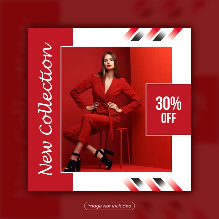 Plantilla de banner de venta de redes sociales de oferta de descuento de nueva colección