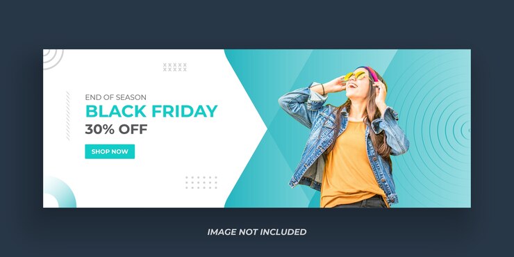 Vector plantilla de banner de venta del viernes negro