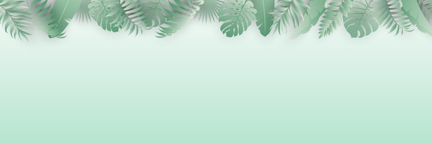 Plantilla de banner de verano