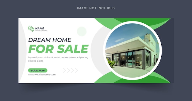 Plantilla de banner web de casa en venta