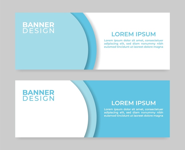 Vector plantilla de banner web moderno