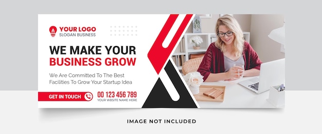Vector plantilla de banner web y portada de facebook de negocios corporativos y marketing digital vector premium