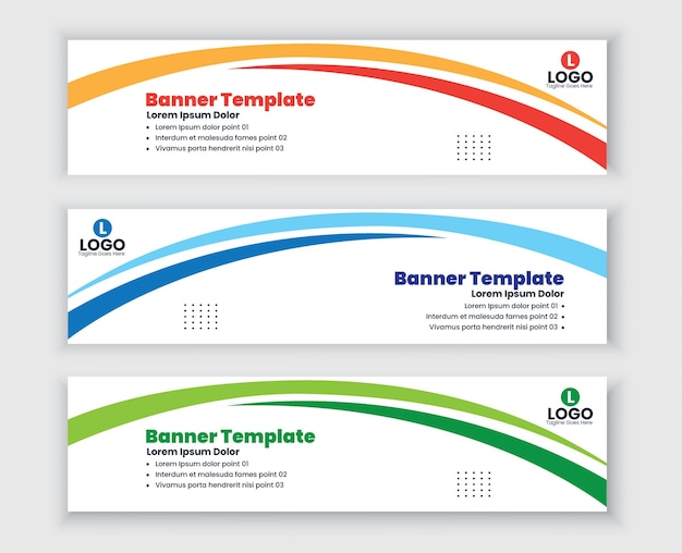 plantilla de banner de la web