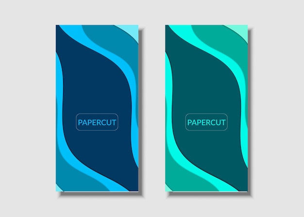 Plantilla de banners web con fondo abstracto con formas de onda coloridas
