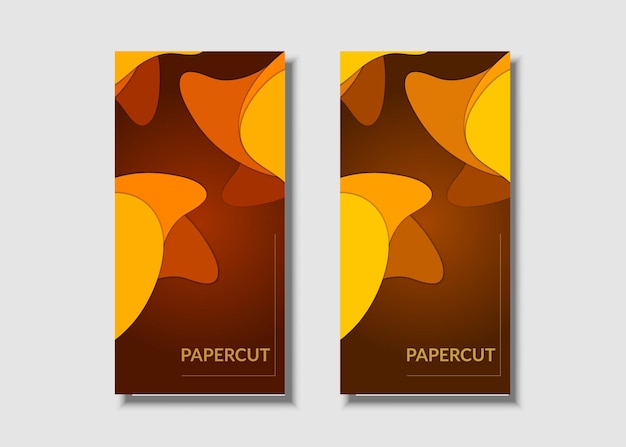 Plantilla de banners web con fondo abstracto con formas de onda coloridas