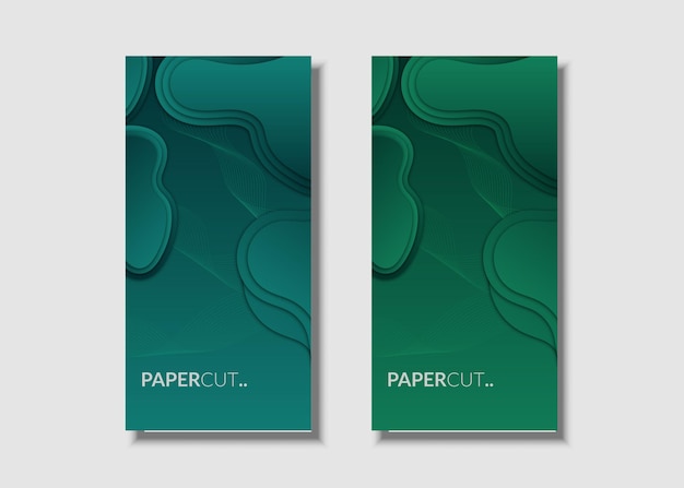 Plantilla de banners web con fondo abstracto con formas de onda coloridas