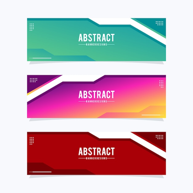 Plantilla de banners web moderno. Diseño universal para empresas publicitarias