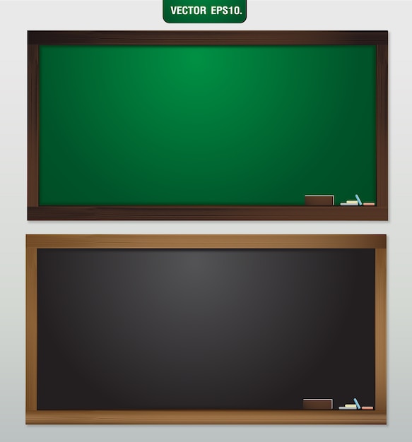 Vector plantilla de blackboard vector en blanco para el trabajo de diseño