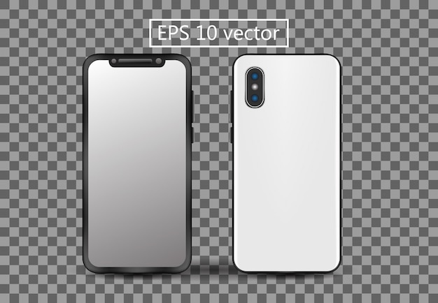 Vector plantilla en blanco limpia para smartphone