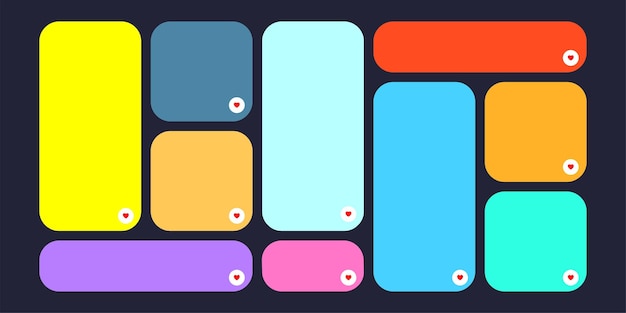 plantilla de bloques de colores