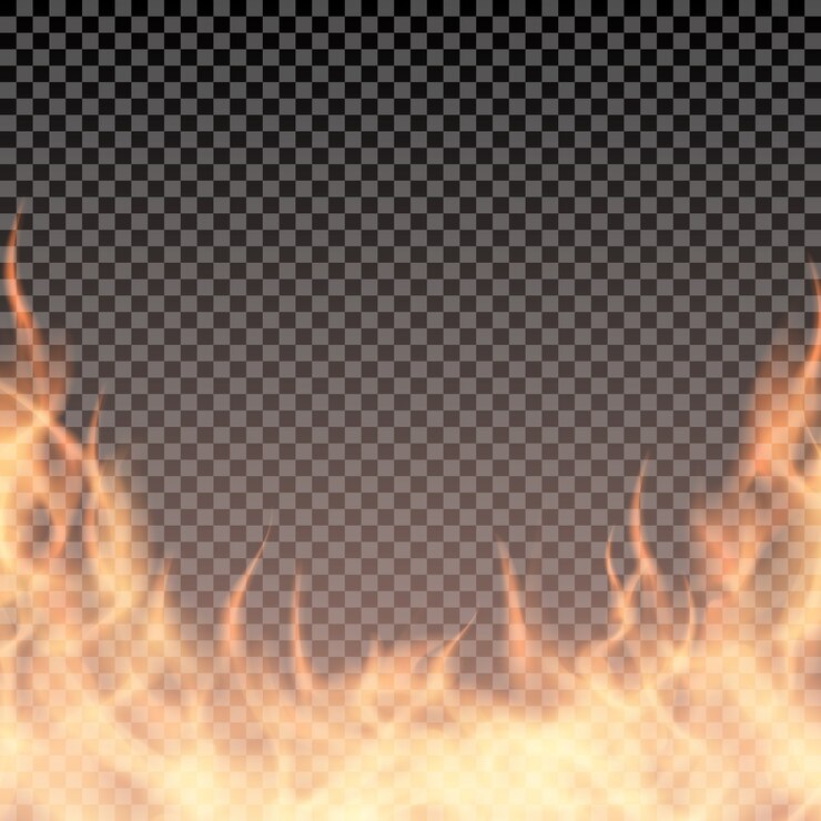 Vector plantilla de borde ardiente para banner o ilustración