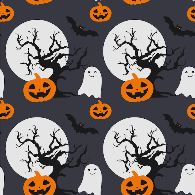 Vector plantilla de calabazas de halloween