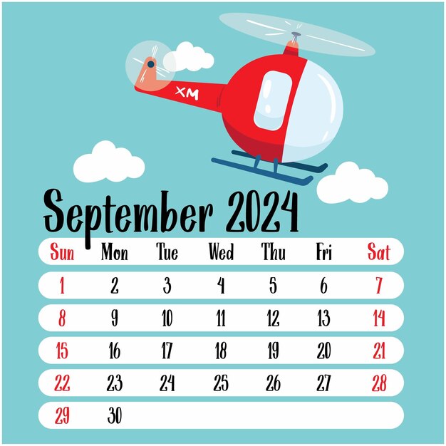 Plantilla de calendario mensual 2025 clara y minimalista Vector Premium