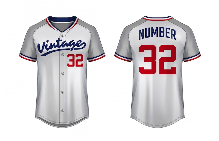 Vector plantilla de camiseta de beisbol