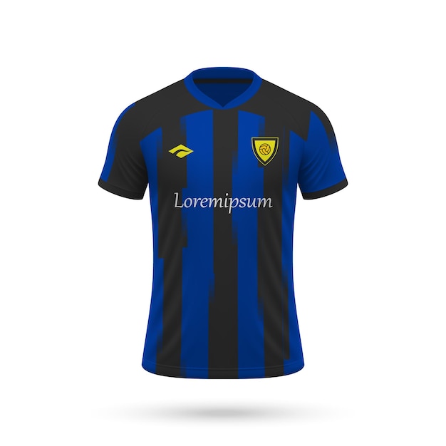 Plantilla de camiseta de camiseta de fútbol realista 3d kit de fútbol 2023