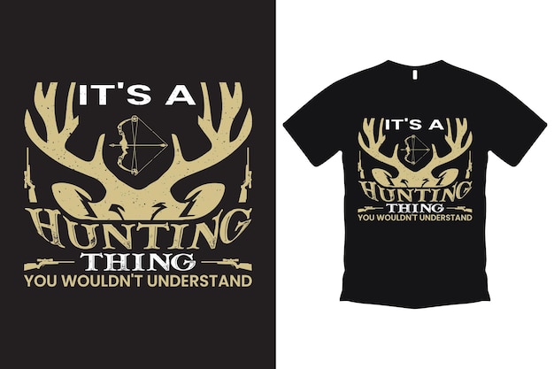 Vector plantilla de camiseta de caza