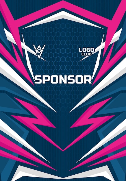 plantilla de la camiseta de los deportes electrónicos